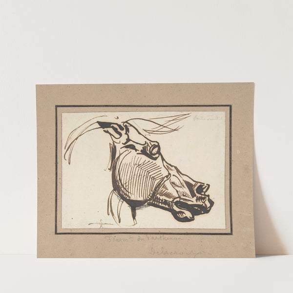 Head of a Horse, after the Parthenon (ca. 1825) by Eugène Delacroix