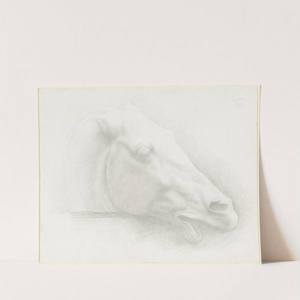 Head of a Horse from the Parthenon (1898) by Alphonse Legros