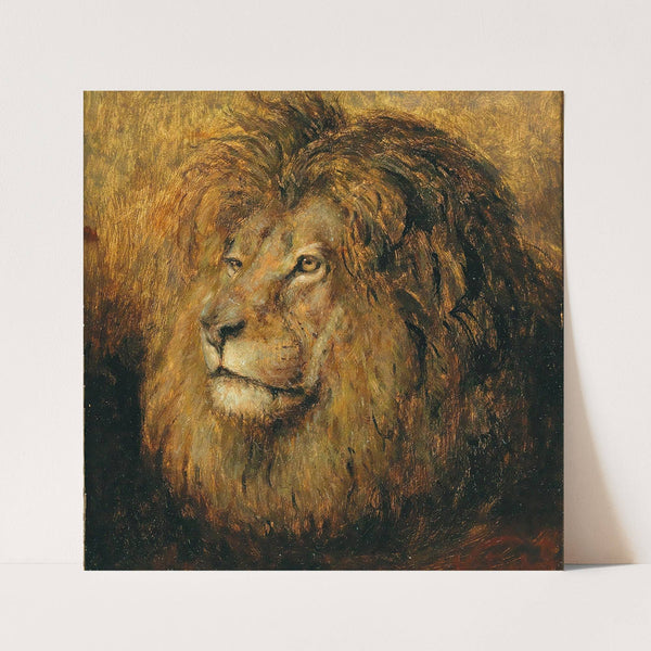 Head of a Lion by Geza Vastagh