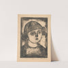 Head of a little girl with curls (1920) by Tadeusz Makowski