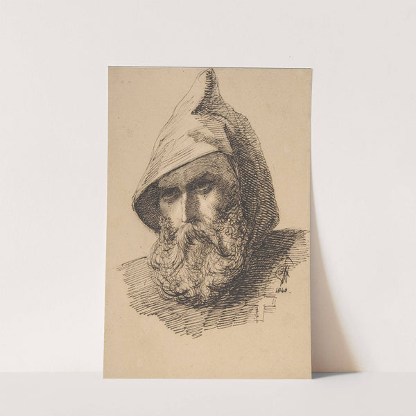 Head of a Male Pilgrim by Sir George Hayter