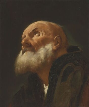 Head of a male saint
