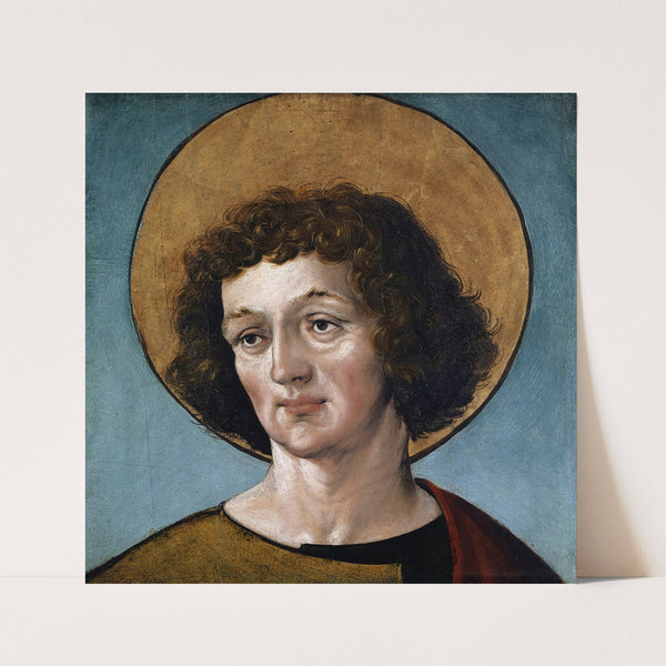 Head Of A Male Saint (Around 1515) by Hans Holbein The Elder