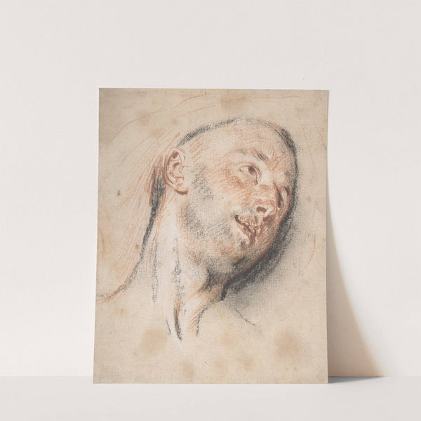 Head of a Man by Jean-Antoine Watteau