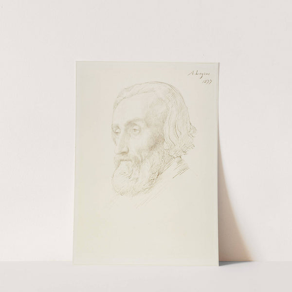 Head of a Man (1877) by Alphonse Legros