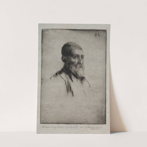 Head of a Man (c. 1857–1911) by Alphonse Legros