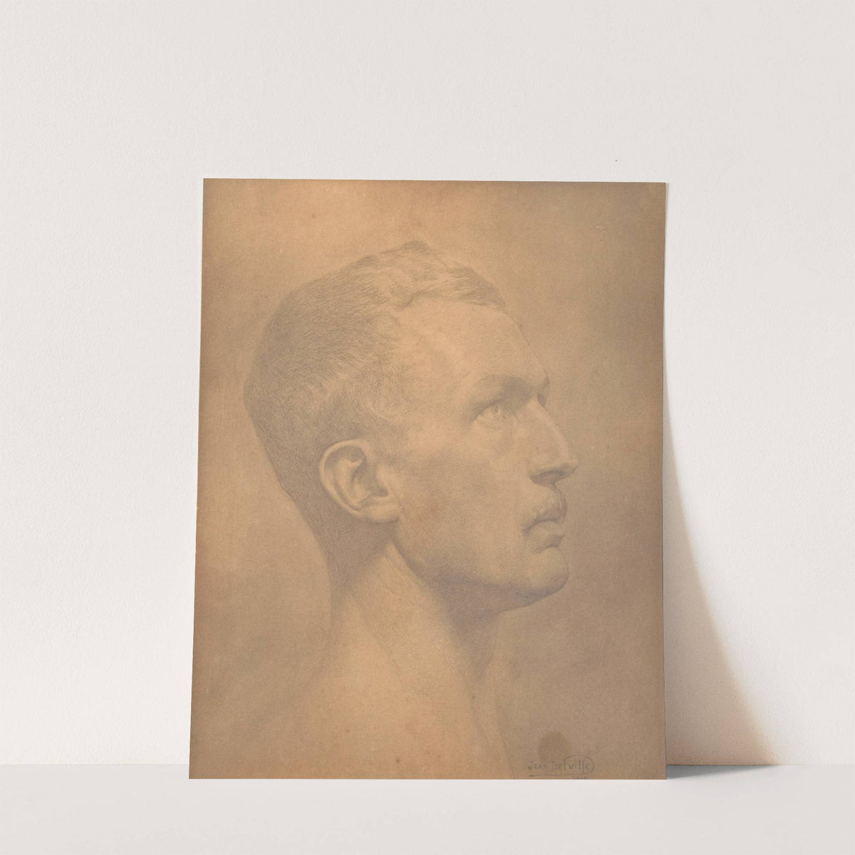 Head of a man (1910) by Jean Delville