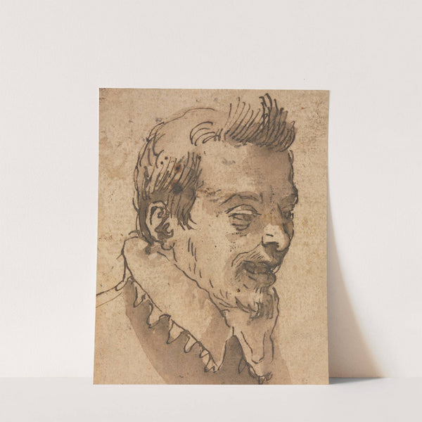 Head of a Man (1500s) by Annibale Carracci