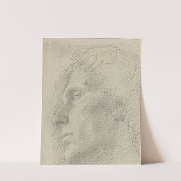 Head of a Man Facing LeftII by Alphonse Legros