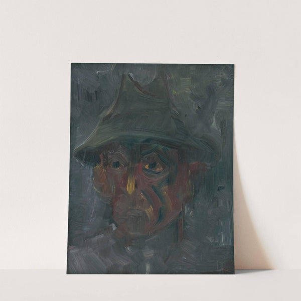 Head of a Man in a Hat by Arnold Peter Weisz-Kubínčan