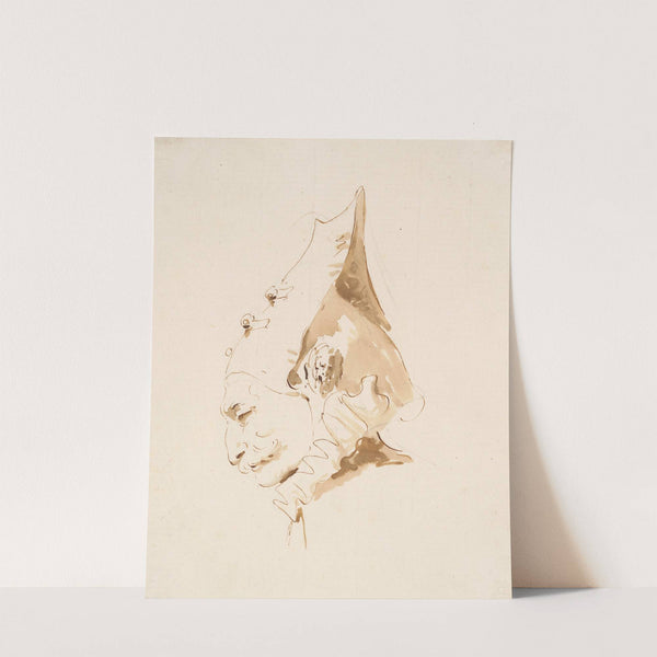 Head of a Man in Profile to the Left (ca. 1740–45) by Giovanni Battista Tiepolo