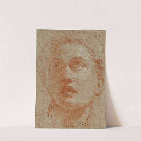 Head of a Man Looking Up (1750–1760) by Giovanni Battista Tiepolo