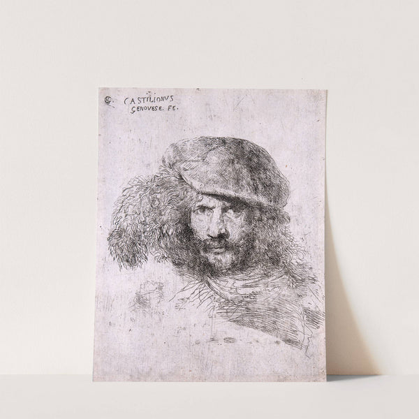 Head of a Man (possibly a self portrait) by Giovanni Benedetto Castiglione