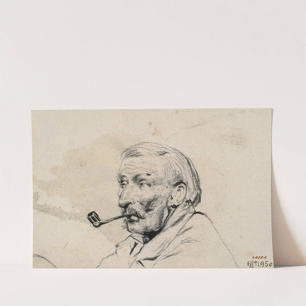 Head of a Man Smoking a Pipe by Santiago Rusiñol