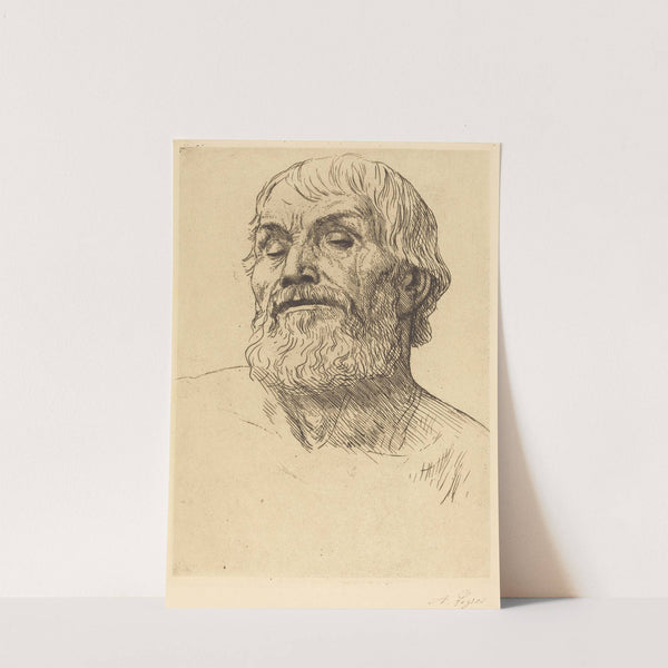 Head of a Man (Tete d’homme) IV by Alphonse Legros