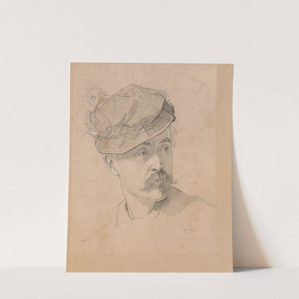 Head of a Man Wearing a Renaissance Hat by Charles Monginot