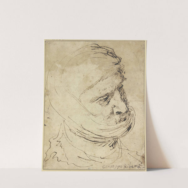 Head of a Man with cloth Headdress (ca. 1625) by Jusepe de Ribera