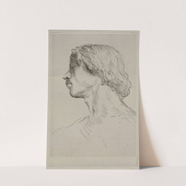 Head of a Model (c. 1857–1911) by Alphonse Legros