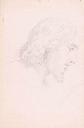 Head of a Model in Profile, as Christ