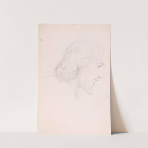 Head of a Model in Profile, as Christ by Victor Orsel