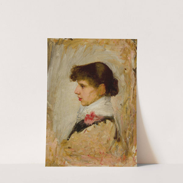 Head Of A Model by John William Waterhouse