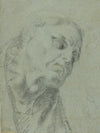 Head of a Monk; Caricature of a Man in Profile