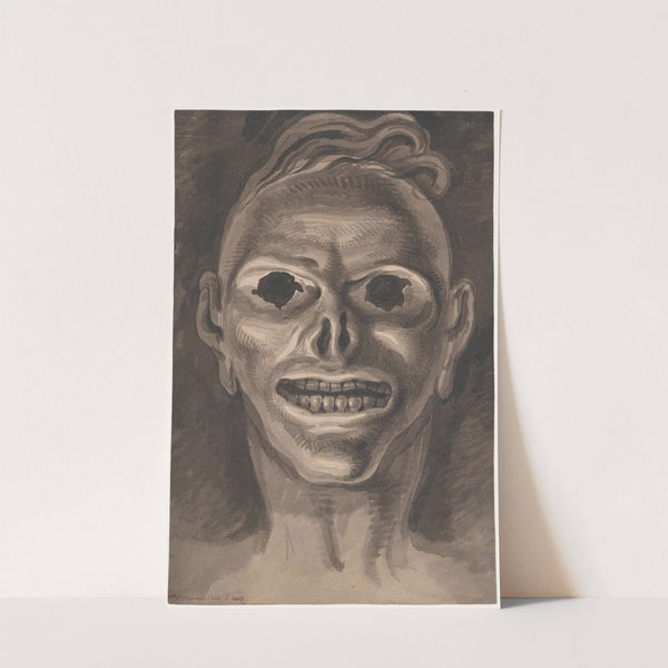 Head of a monster or devil with ‘broken’ eyes by David Humbert de Superville
