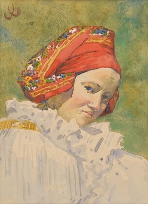 Head of a Moravian Girl — size preview