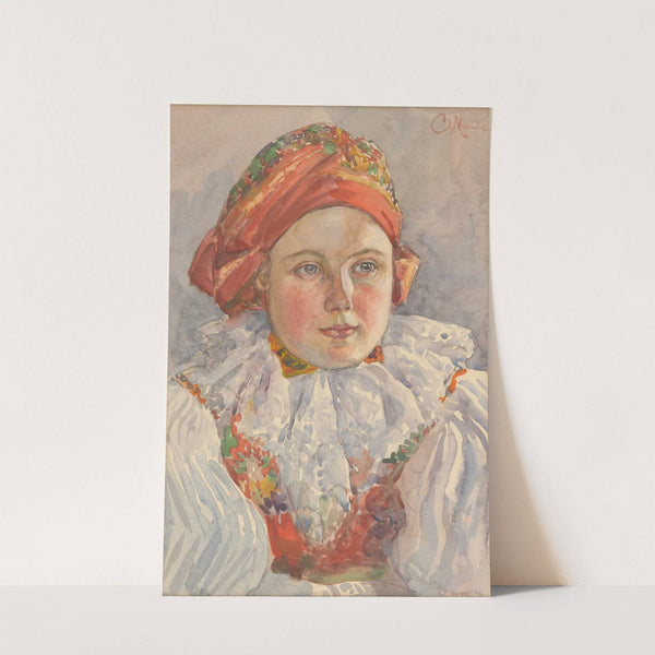 Head of a Moravian Girl by Cyril Mandel