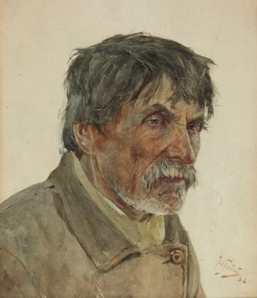 Head of a peasant from Samogitia (1882)