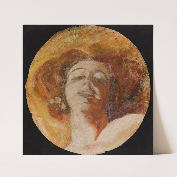 Head of a red-haired woman by Franciszek Żmurko