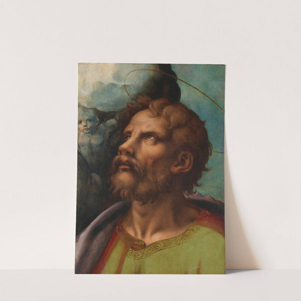 Head of a saint by Giulio Romano