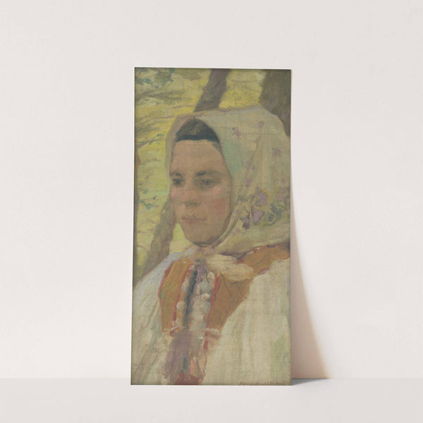 Head of a Seated Girl by Elemír Halász-Hradil