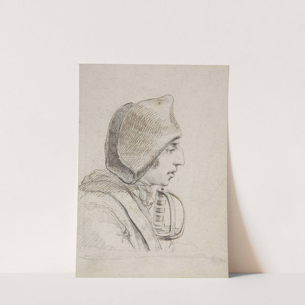 Head of a soldier in profile, with a sword handle by Vivant Denon