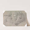 Head of a Stable Lad, Looking Between the Heads of a Horse, on His Left, and a Donkey, on His Right by Henry Thomas Alken