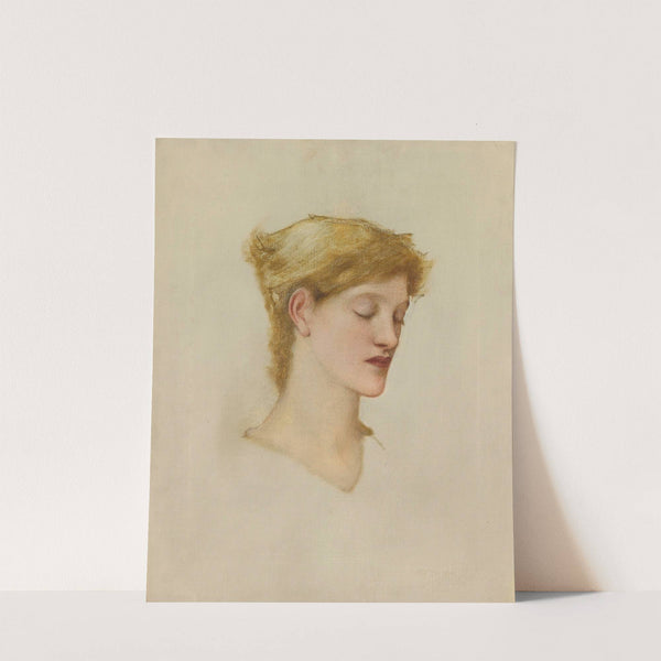 Head Of A Woman by Sir Edward Coley Burne-Jones