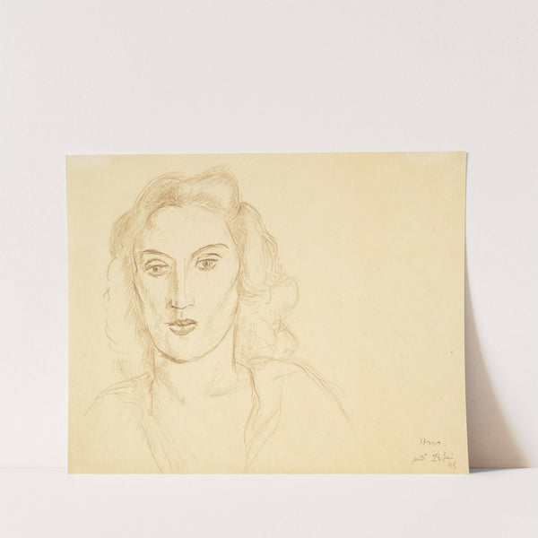 Head Of A Woman (1945) by Henri Matisse