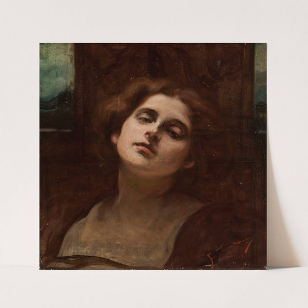 Head of a woman by Franciszek Żmurko