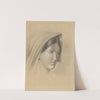 Head of a Woman in a Scarf (1870–1871) by Ladislav Mednyánszky
