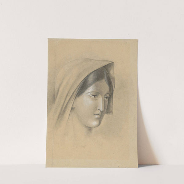 Head of a Woman in a Scarf (1870–1871) by Ladislav Mednyánszky