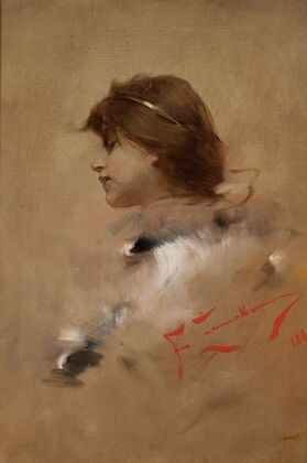 Head of a woman in profile