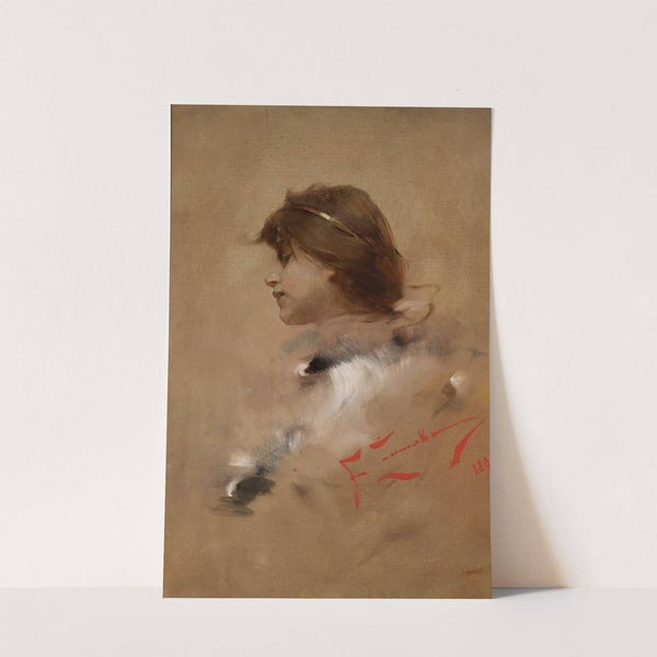 Head of a woman in profile by Franciszek Żmurko