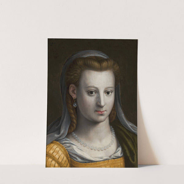 Head of a woman looking ahead by Bernaert de Rijckere