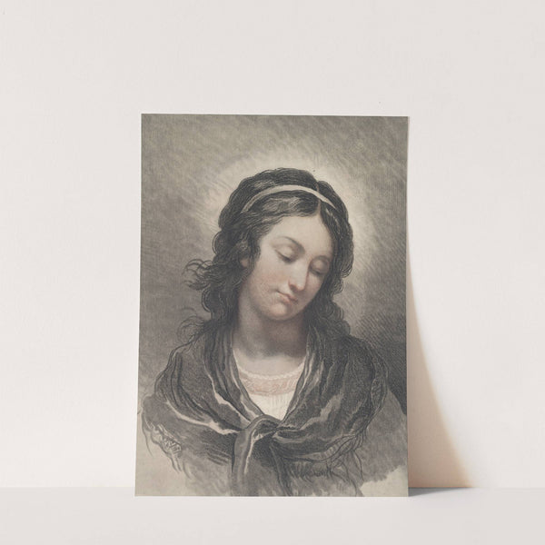 Head Of A Woman Looking Down (c. 1788) by Gilles Demarteau the Elder