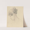 Head of a Woman Looking Down (Theresa Turner) by John Flaxman