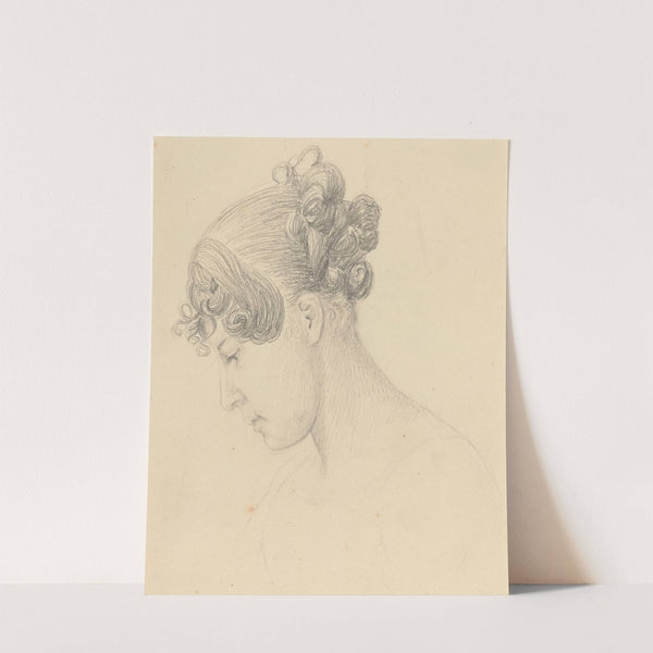 Head of a Woman Looking Down (Theresa Turner) by John Flaxman