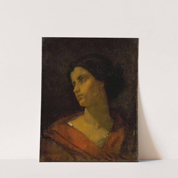 Head Of A Woman, Study by Thomas Couture