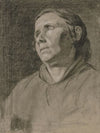 Head of a woman to the left