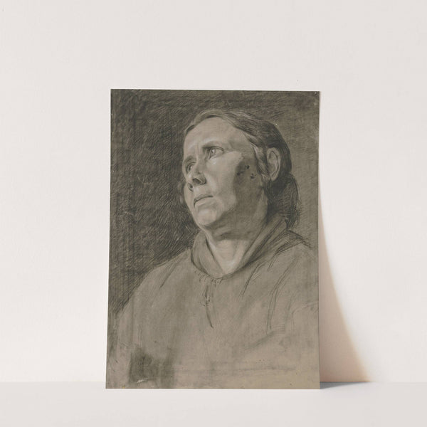 Head of a woman to the left by Victor Müller