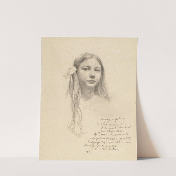 Head of a Young Girl (1915) by Émile Friant